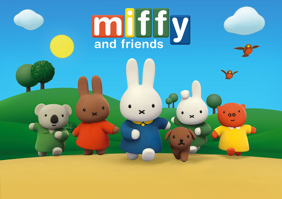 Character art of Miffy and her friends 