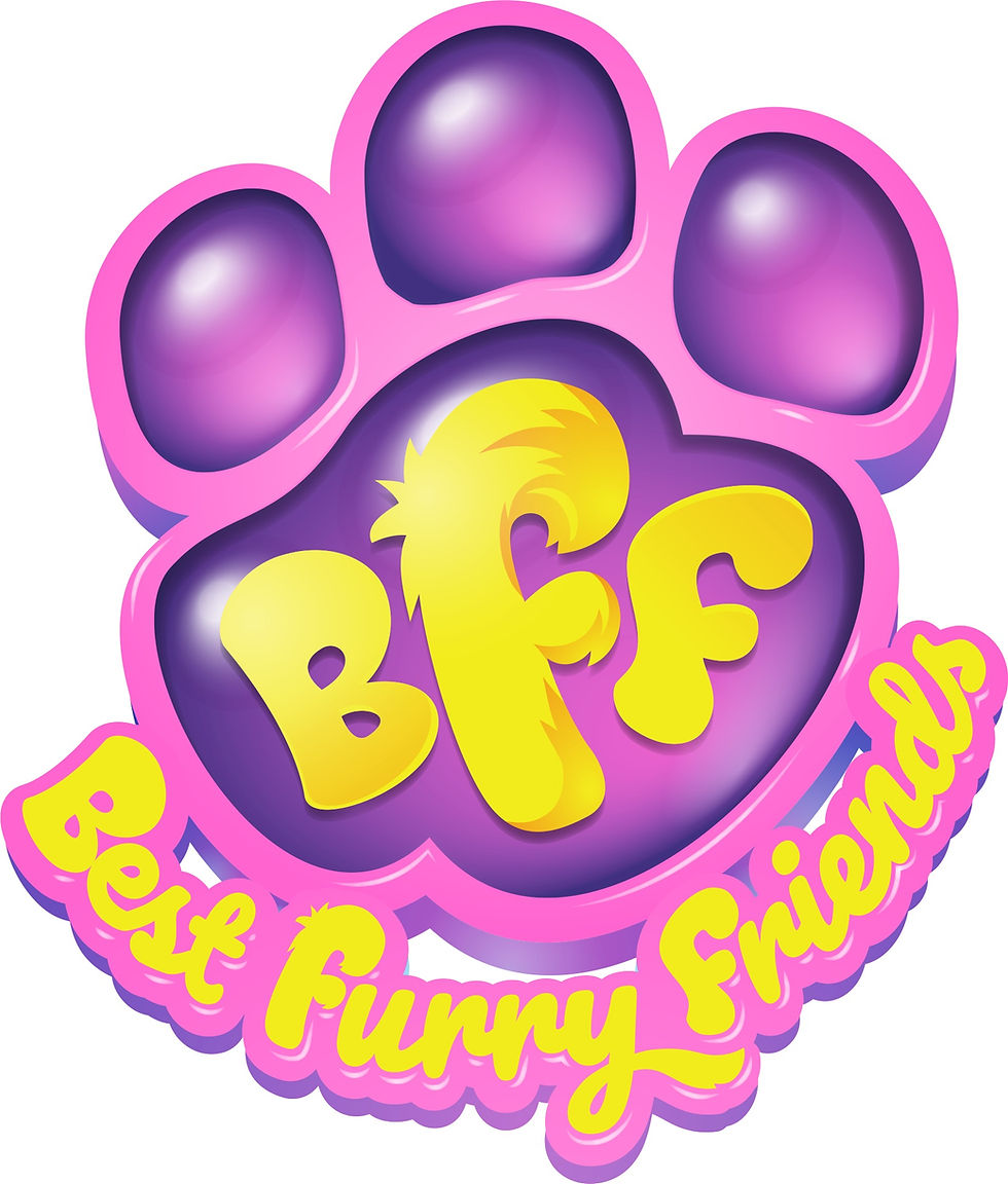 big paw sign with 'Best furry friends' lettering