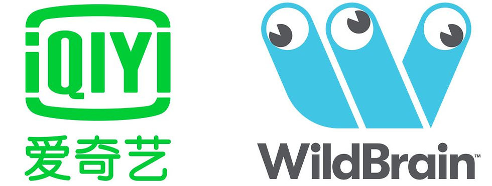 logos for iqiyi and wildbrain