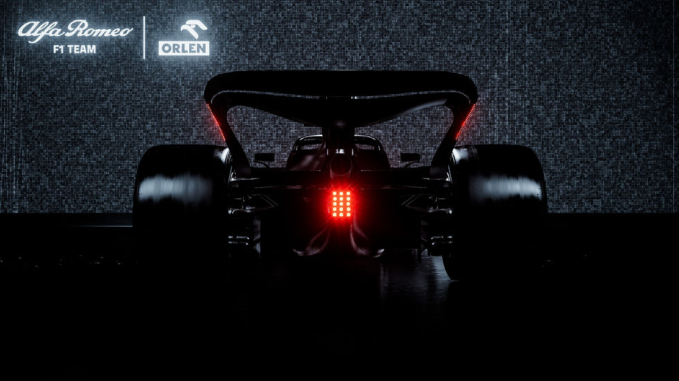 the back end of an F1 racing car
