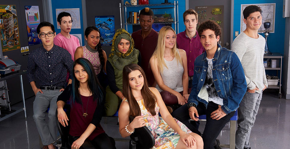 group of high school students in a classroom